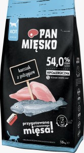 Pan Mięsko Kot Kurczak Pstrąg S 1,6kg