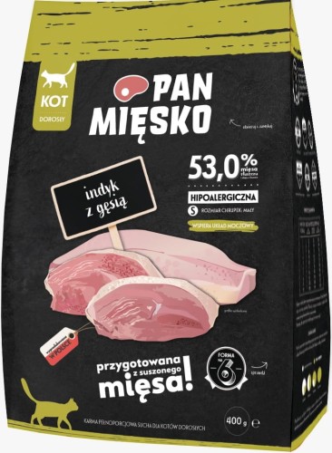Pan Mięsko Kot Indyk Gęś S 400g