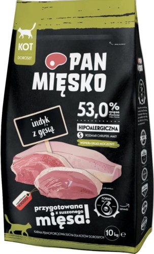 Pan Mięsko Kot Indyk Gęś S 10kg