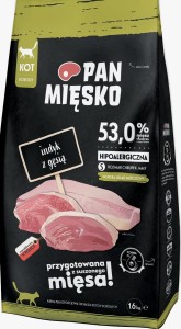 Pan Mięsko Kot Indyk Gęś S 1,6kg