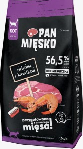 Pan Mięsko Kot Cielęcina Krewetki S 1,6kg
