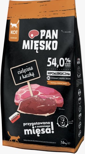 Pan Mięsko Kot Cielęcina Kaczka M 1,6kg