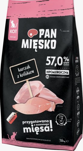 Pan Mięsko Kocięta Kurczak Królik XS 5kg