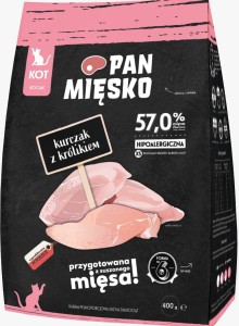 Pan Mięsko Kocięta Kurczak Królik XS 400g
