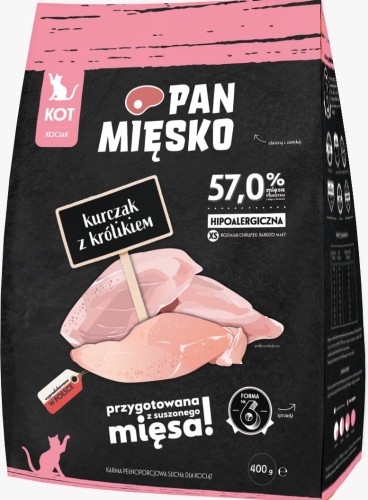 Pan Mięsko Kocięta Kurczak Królik XS 400g