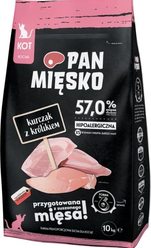 Pan Mięsko Kocięta Kurczak Królik XS 10kg