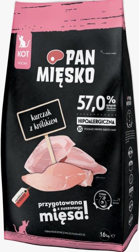 Pan Mięsko Kocięta Kurczak Królik XS 1,6kg