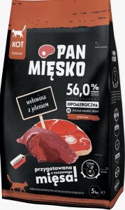 Pan Mięsko Kot Wołowina Jeleń M 5kg
