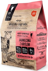 Wiejska Zagroda Kot Sucha Jagnięcina Kryl 400g