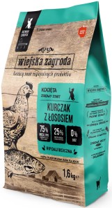 Wiejska Zagroda Kocięta Kurczak z Łososiem 1,6kg