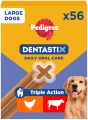 PEDIGREE DENTASTIX Daily Dental Sticks dla Dużych Psów 56 Sztuk z Kurczakiem i Wołowiną