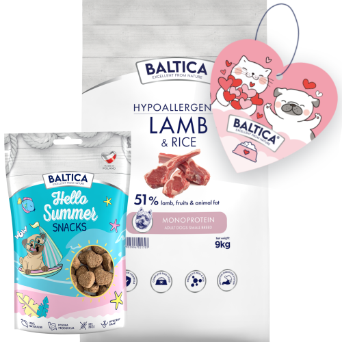 Baltica Mono Adult Lamb Rice S 9kg + Prezent