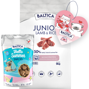 Baltica Mono Junior Lamb Rice L/XL 9kg + Prezent