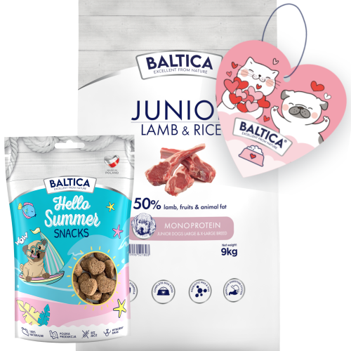 Baltica Mono Junior Lamb Rice L/XL 9kg + Prezent