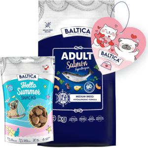Baltica Salmon Hypoallergenic M/L 9kg + Prezent