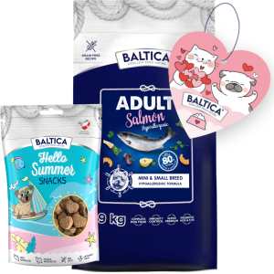Baltica Salmon Hypoallergenic  XS/S 9kg + Prezent