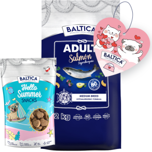 Baltica Salmon Hypoallergenic M 12kg + Prezent