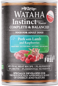 Wataha Instinct Wieprzowina Jagnięcina Malina 400g