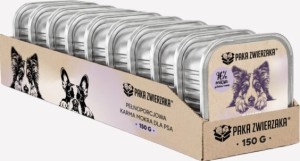 Paka Zwierzaka Mokra Tacka Indyk Żurawina 10x150g