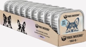 Paka Zwierzaka Mokra Tacka Dzik Łosoś 10x150g