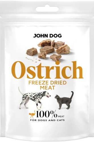 JohnDog Freeze Dried Ostrich 30g