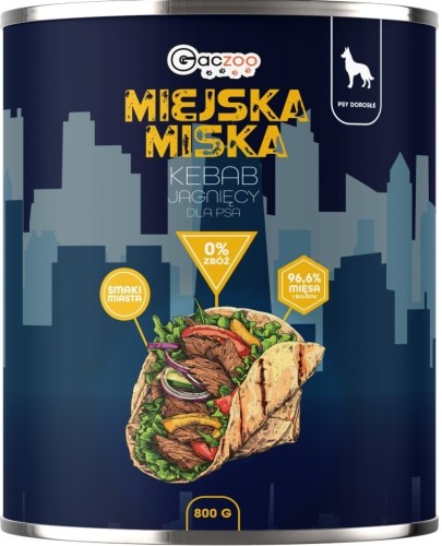 Gaczoo Miejska Miska Kebab Jagnięcy 800g