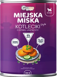 Gaczoo Kociak Miejska Miska Kotlecik Jagnięcy 400g
