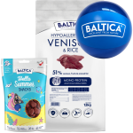 Baltica Monoprotein Adult  Venison Rice M 12kg + piłka + przysmak 100g