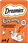 DREAMIES Creamy kremowe przysmaki dla kota z kurczakiem 4x10 g (40 g)