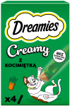 DREAMIES Creamy kremowe przysmaki dla kota z kocimiętką 4x10 g (40 g)