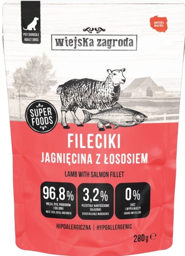Wiejska Zagroda M Fileciki Jagnięcina Łosoś 280g