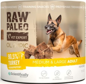 VetExpert Raw Paleo Przysmak Olympic Turkey Medium Large 90g