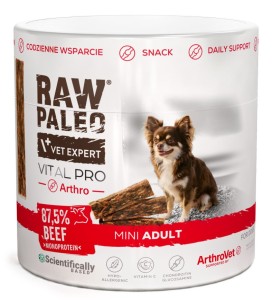 VetExpert Raw Paleo Przysmak Vital Pro Arthro Mini Beef 100g