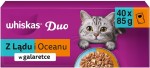 WHISKAS DUO Adult Z Lądu i Oceanu mokra karma dla kota w galaretce 40 x 85g