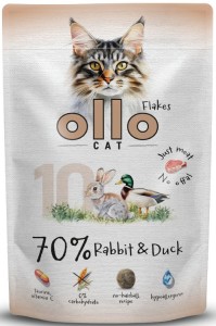 Ollo Cat nr 10 Saszetka Królik Kaczka 85g