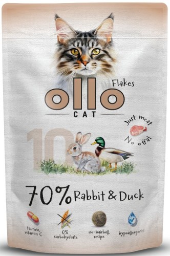 Ollo Cat nr 10 Saszetka Królik Kaczka 85g