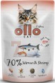 Ollo Cat nr 7 Saszetka Łosoś Krewetki 85g