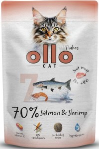 Ollo Cat nr 7 Saszetka Łosoś Krewetki 85g