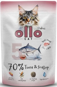 Ollo Cat nr 5 Saszetka Tuńczyk Przegrzebki 85 g