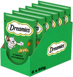 DREAMIES chrupiące przysmaki dla kota smaczki z kocimiętką 6x60 g (360 g)