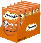 DREAMIES chrupiące przysmaki dla kota smaczki z kurczakiem 6x60 g (360 g)