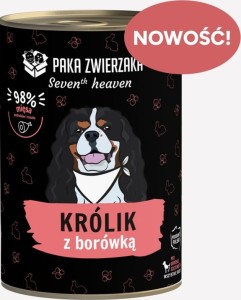 Paka Zwierzaka Mokra 7th Rabbit Blueberry 400g