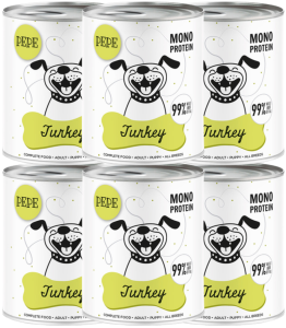 Paka Zwierzaka Mokra Pepe Turkey 6x800g