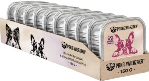 Paka Zwierzaka Mokra Tacka Wołowina Śledź 10x150g