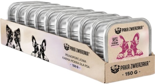 Paka Zwierzaka Mokra Tacka Wołowina Śledź 10x150g