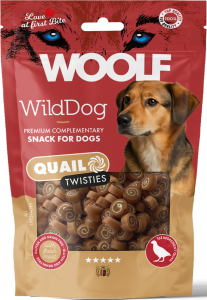 WOOLF Wilddog Twisties Quail Cod 100g