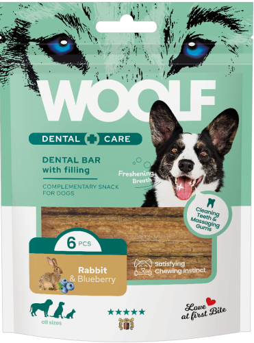 WOOLF Dental Care Bar Rabbit Blueberry 108g