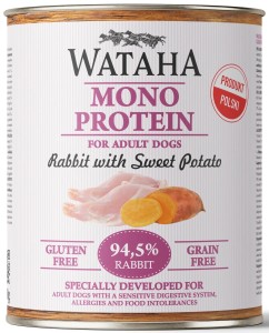 Wataha Mono Królik Batat 800g
