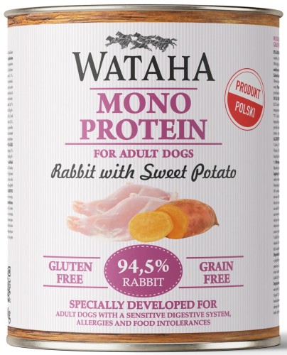 Wataha Mono Królik Batat 800g