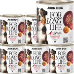 JohnDog For Long Life Kangur Miąższ Dyni 6x800g